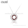 OUXI Latest fashionalbe silver pendant made with crystal Y10009 only 925 silver pendant